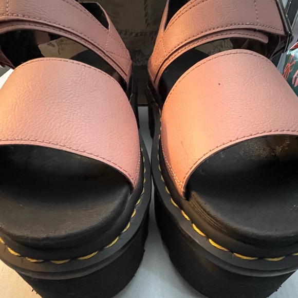 Dr. Martens Voss Quad Pink Leather Platform Sandals Women’s 10 EU 42 - Picture 8 of 9